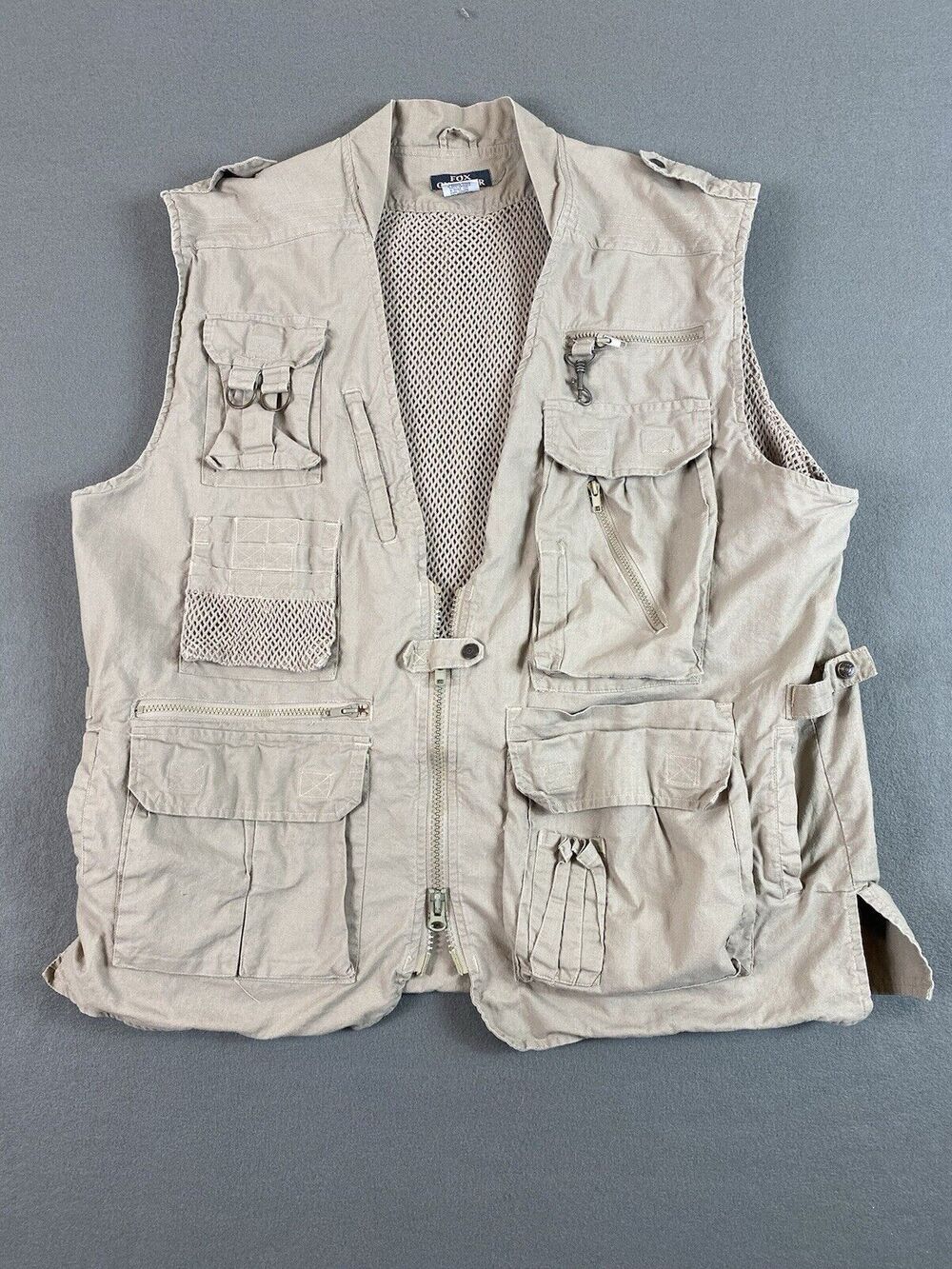 Fox Outdoor XXL Khaki Safari Photography Utility Vest Fishing Hunting Tactical